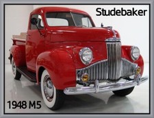 1948 Studebaker M5 Pickup Truck Toolbox - Refrigerator Magnet 42 Mil 1948 Studebaker M5 Pickup Truck Toolbox - Refrigerator Magnet 42 Mil