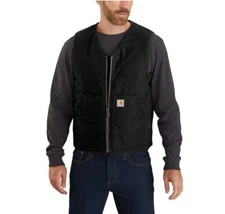 Men's Carhartt Relaxed Fit Washed Duck Sherpa-Lined Vest