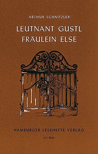 Arthur Schnitzler Leutnant Gustl/Fräulein Else (Tascabile)