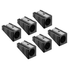 6Pcs Cue Tip Trimmer Pool Cue Shaper Billiards Pool Cue Tip Repair Tool Black