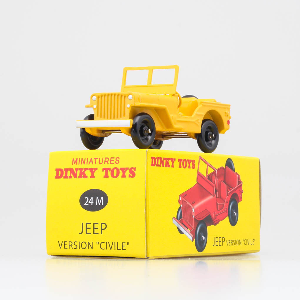 Miniature Dinky Toys Jeep Version Civile - Échelle 1:43, Réf. 24M, Neuve Sous Boîte Atlas