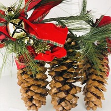 Natural HUGE 11  Christmas Tree Pine Cone Pinecone 3 Centerpiece Decoration  