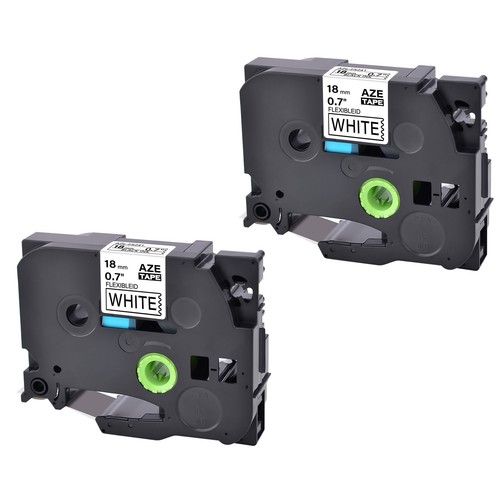 Cinta adhesiva laminada 2PK compatible Brother TZ / TZe FX241 P-Touch 0,7" - Imagen 1 de 8