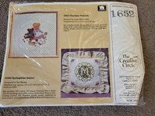 The Creative Circle Needlepoint Kit 1652 Playtime Friends 1986 VTG