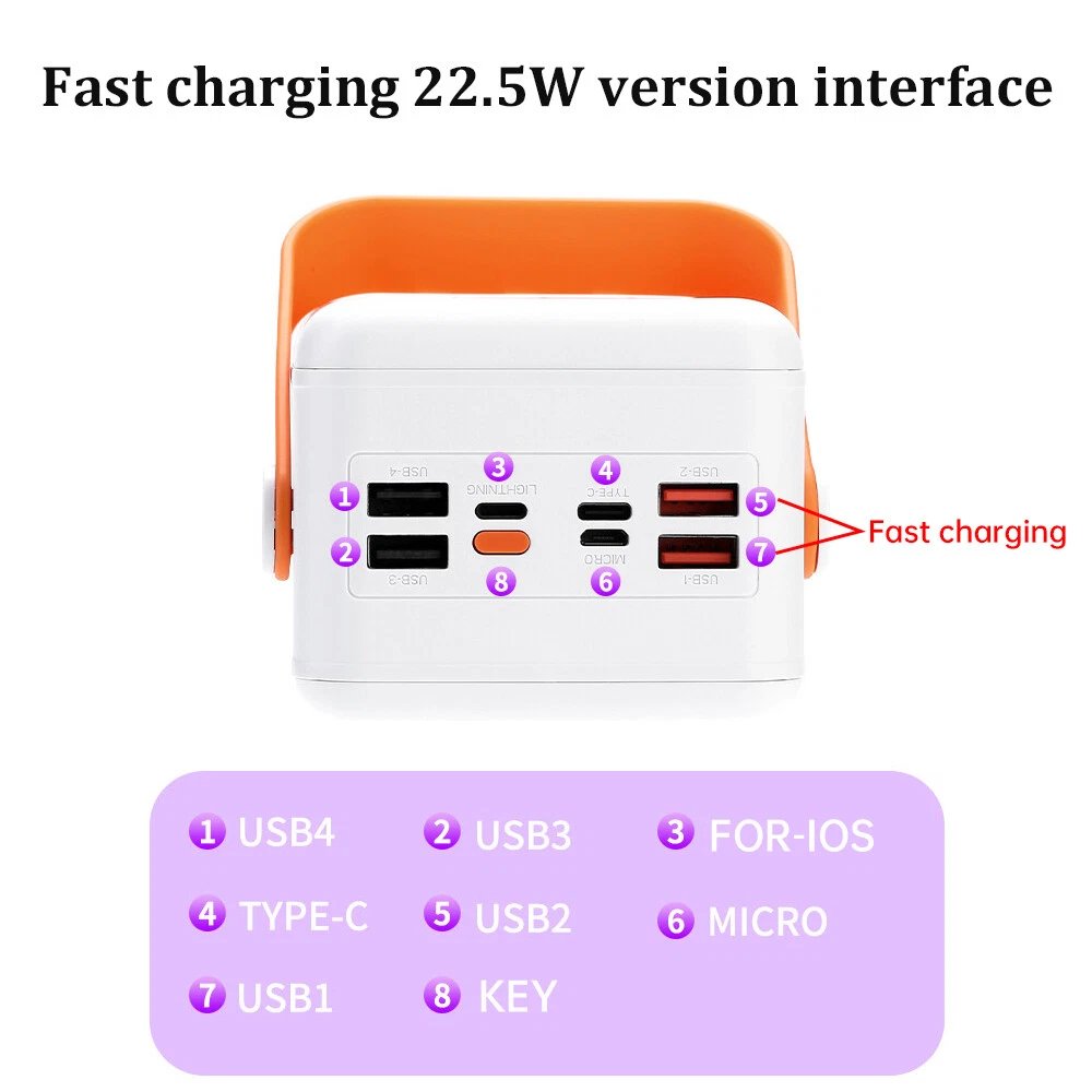 Power Bank DIY Case Kit with 21x18650 Battery Support Fast Charging Detachable Shell Box for Custom Builds