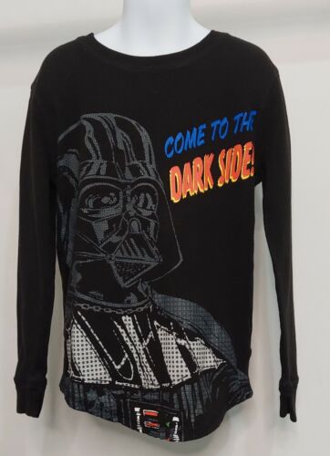 Disney Store Boys Long Sleeve Thermal Shirt Darth Vader Sz 7/8 Pre-owned