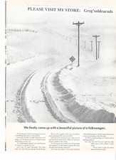 Original 1969 Volkswagen Beetle vintage print ad: "We finally came up with a