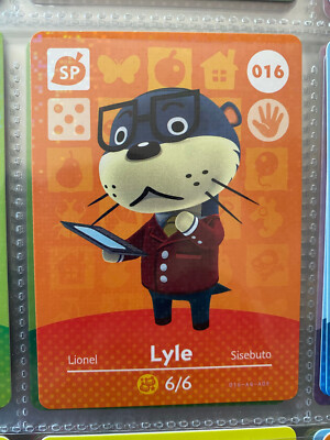 animal crossing amiibo cards series 1 Lyle #16
