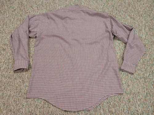 LL Bean Shirt Mens Large Check Button Down Long Sleeve Oxford Outdoors 70s 80s - Picture 14 of 15