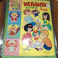 Wishnik Cut-Outs 4-Dolls 1956 Whitman Book Paper Doll set trolls