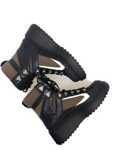 Zara Black Brown Mountain Boots Lace Up Platforms UK5 EUR38 US7.5 RRP £99.99 - Picture 1 of 11