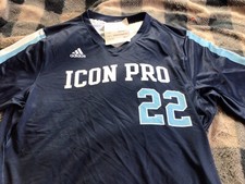 Adidas Icon Pro Baseball Jersey Player #22 Blue Size 44 New