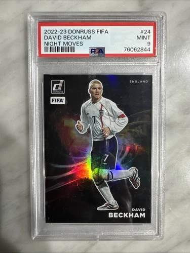2022 Panini Donruss FIFA NIGHT MOVES DAVID BECKHAM PSA 9 SSP #24