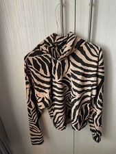 Pretty Little Thing Animal Print High Neck Jumper - UK 4 - Oversized
