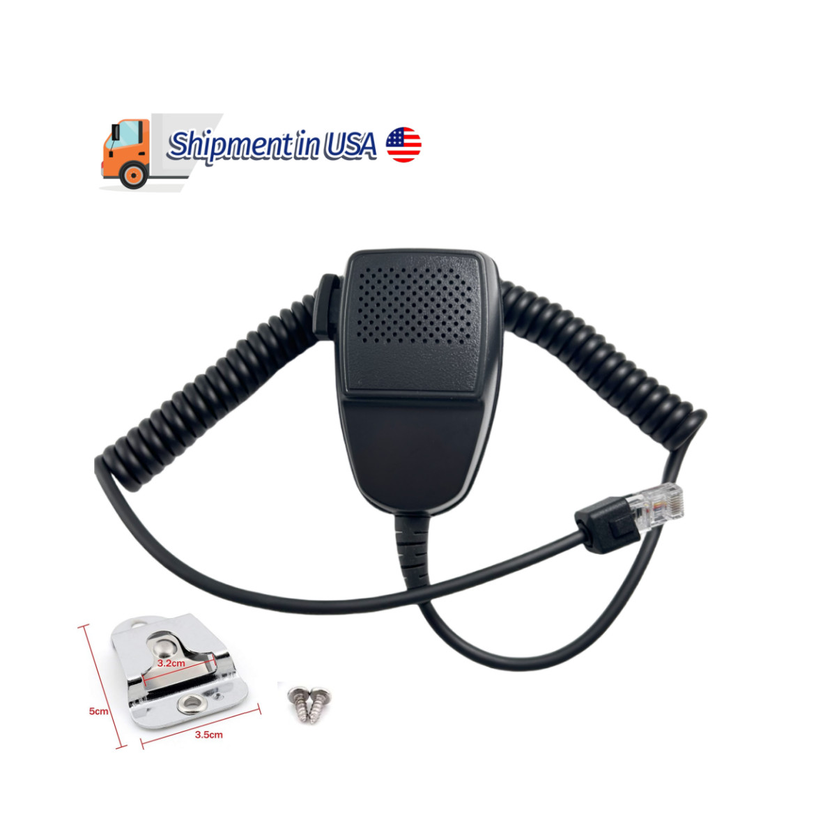 Handheld Speaker Mic for Motorola EM200 EM400 GM340 GM640 CM