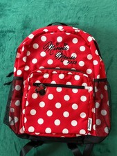 Disney Parks Minnie Mouse XOXO Red Polka Dot Backpack NWT