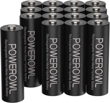 POWEROWL AA Rechargeable Batteries, 2800mAh High Capacity Batteries 1.2V...