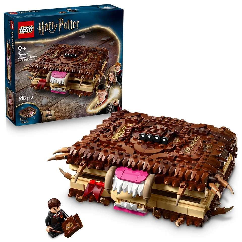 LEGO Harry Potter 76449 Chomping Monster Book of Monsters Age 9+ 518pcs