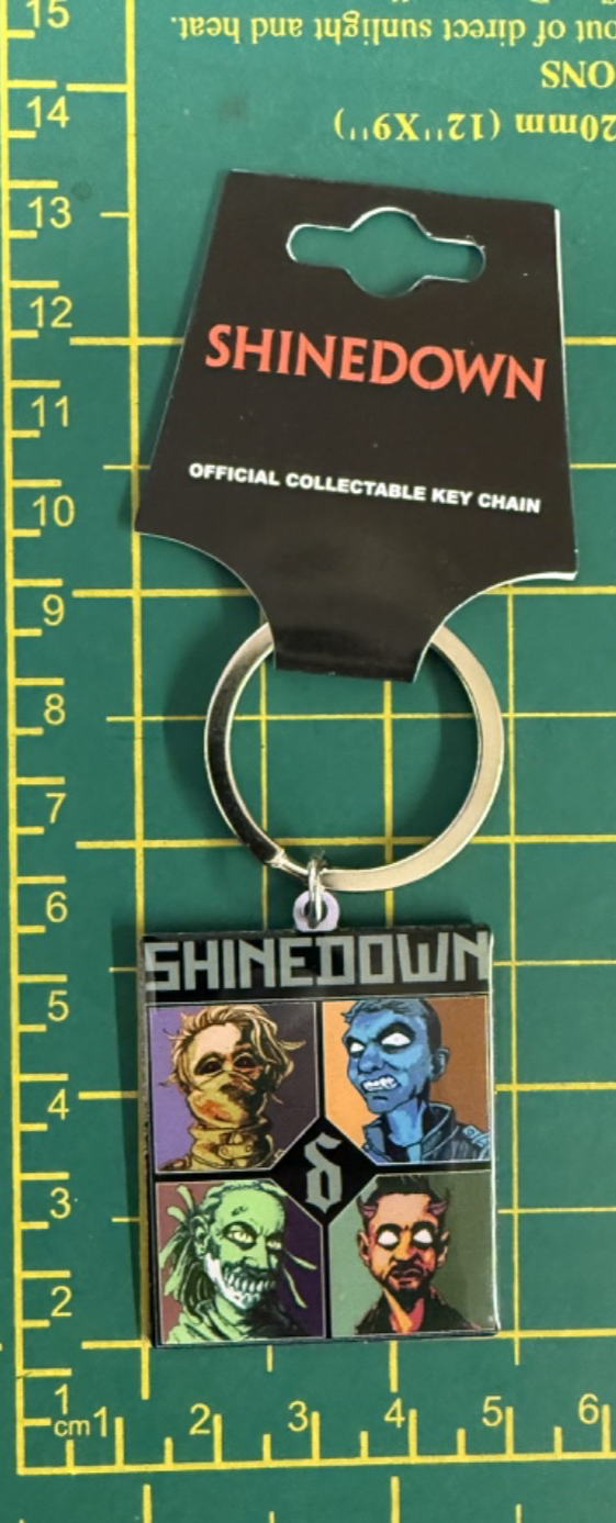 Shinedown Monsters Quality Metal Key Ring Officially Licensed
