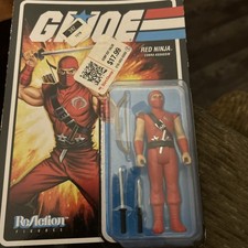 Super7 ReAction GI JOE Red Ninja Cobra Assassin 3.75 Action Figure