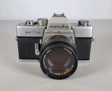 Minolta Camera SRT 101 MD Rokkor-X 50mm f1.4 Lens 55mm Japan Untested As-Is