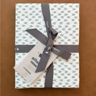 NWT West Elm Organic Cotton Standard Pillowcases - White & Blue (Set of 2)