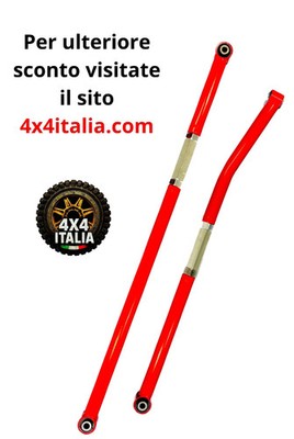 Kit 2 bars for Panhard adjustable and reinforced for Suzuki Jimny 98-2018