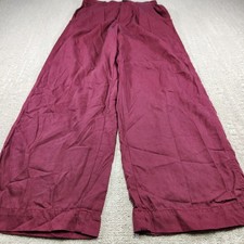 Madewell Pants Women 2 Wide Leg Pleated High Rise Trouser Drape Weave Baggy Boho