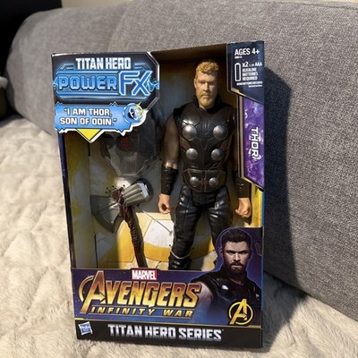 Marvel Avengers Infinity War Titan Hero Series Power FX Thor I AM THE SON OF OD