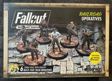 Fallout Wasteland Warfare Railroad Operatives Miniatures New