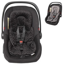 Infant Carseat Insert, 2-in-1 Reversible Baby Car Seat Cushion for Black