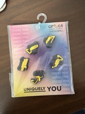Crocs Jibbitz Shoe Charms 5-Pack Uniquely You Construction Vehicles Yellow Kids