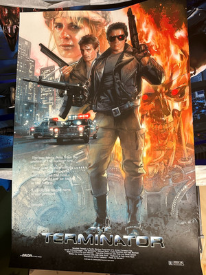 The Terminator and Terminator 2 Judgement Day Print by Nick Runge not Mondo