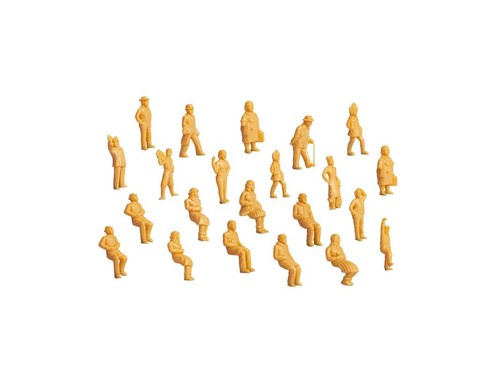 Figuras de personas del ferrocarril Lionel 1930300 O sin pintar (juego de 36) | Condition: New