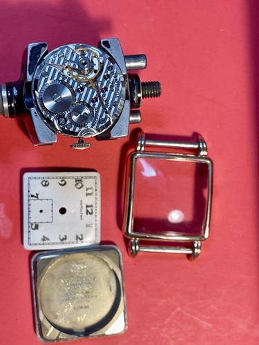 VERY NICE FANCY VINTAGE 1940s HAMILTON WHITE DIAL MANUAL WIND WATCH SERVICE 747 - Picture 12 of 13