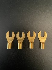 Monster Cable M series gold spade lugs (set o...