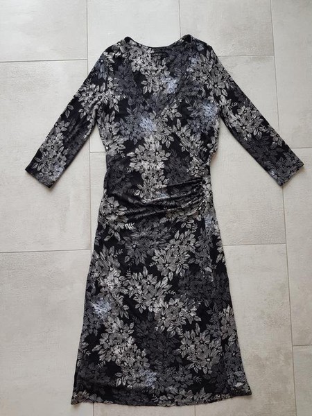Women Laura Ashley Dress Black Viscose 38 / M / 46 #A1RT