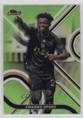 2022 Topps Finest MLS Neon Green Refractor /99 Kwadwo Opoku #18 2b6