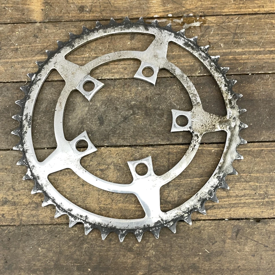 Vintage Stronglight Chainring 45T 5-Bolt 5-Arm 86mm BCD Alloy Road Bike France - Image 4 of 4