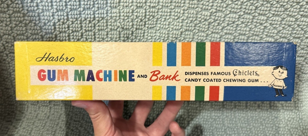 Vintage 60s Hasbro Chiclets Gum Machine And Bank