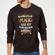 Image of Official Harry Potter Whip Your Wands Out Sweatshirt - Adults (Black)