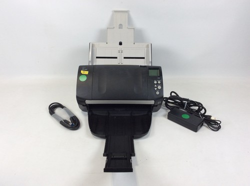 Fujitsu fi-7160 Desktop 600DPI Duplex Document Scanner Trays Charger C289979  ^