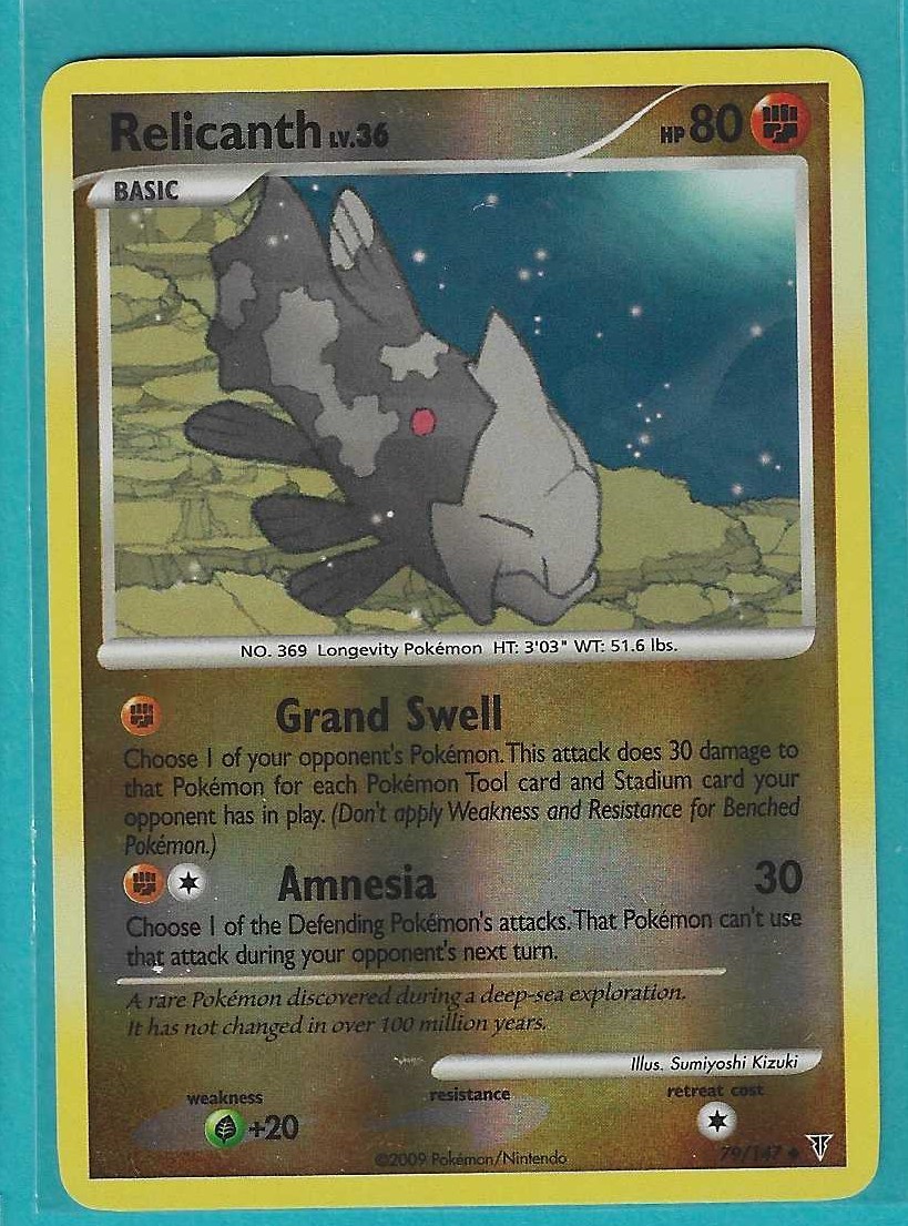 Pokemon Supreme Victors "Relicanth"   79/147  Reverse Holo  X1