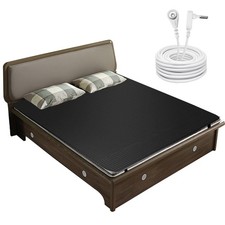 Earth Mat Grounding Pad for Bed, Conductive Carbon Leatherette Mattress Cover...
