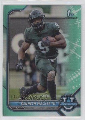 2021 Bowman U Chrome Prospects Aqua Refractor /299 Kenneth Walker III #82 1r3u