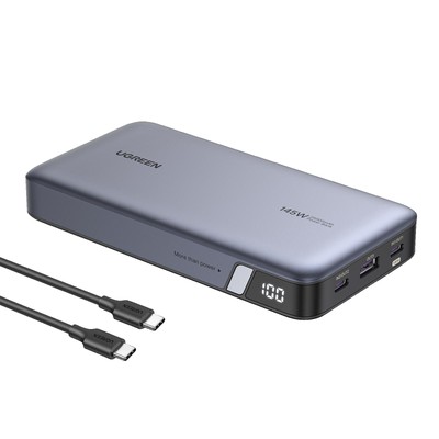 UGREEN 145W Zwei-Wege Fast Charging Powerbank 25000 mAh Gray