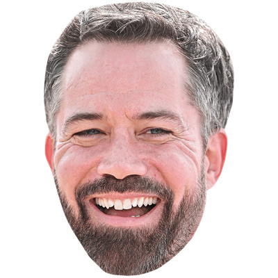 Emmanuel Moire (Beard) Celebrity Mask, Flat Card Face, Fancy Dress Mask