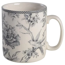 222 Fifth Adelaide Grey and White Jumbo Mug 11974082