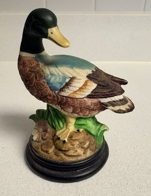 Vintage Ceramic Mallard Duck Knick Knack Figurine Impressive Duck