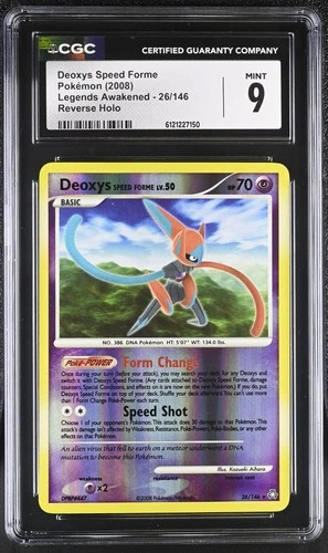 CGC 9 MINT Deoxys Speed Forme Legends Awakened 26/146 Reverse Holo Pokemon Card